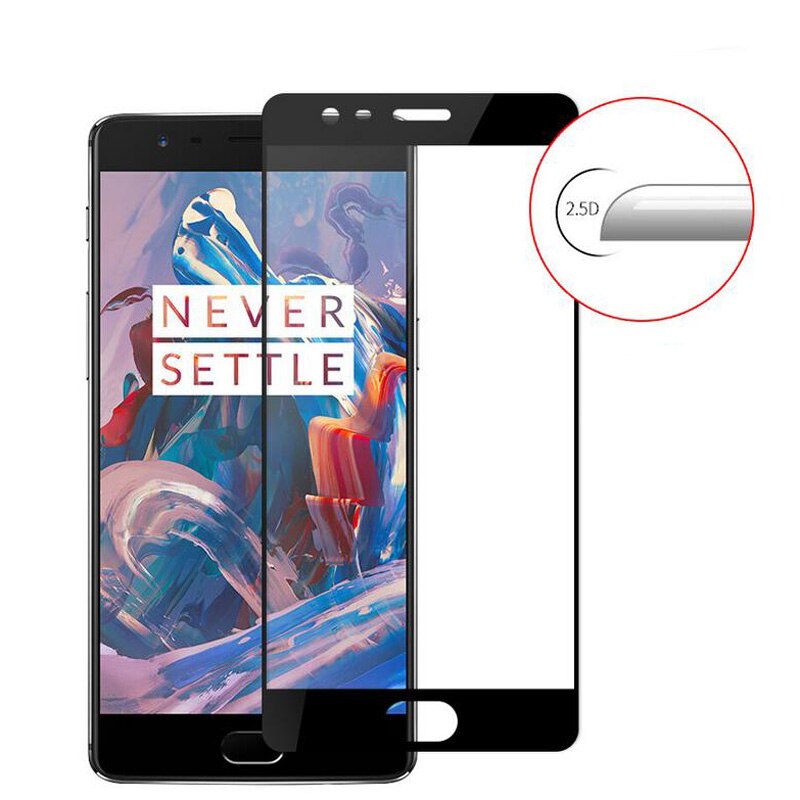 2.5D funda completa templada de vidrio para Oneplus 5 5T 3T 7 6 6T 7T Protector de pantalla para uno más 5 5T 1 + 7 Premium película protectora