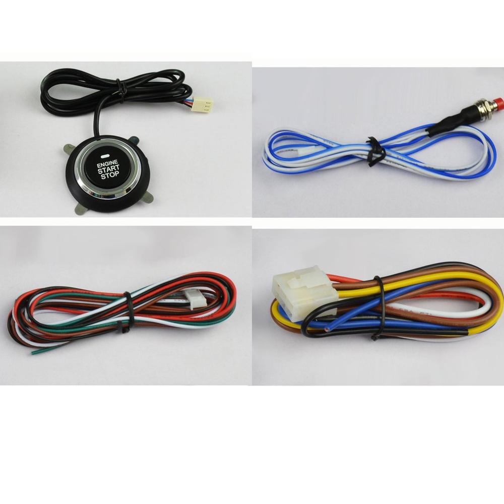 Bil en start stop motor systemlås tænding trykknap nøglefri start start stopknap 12v biltilbehør autostart