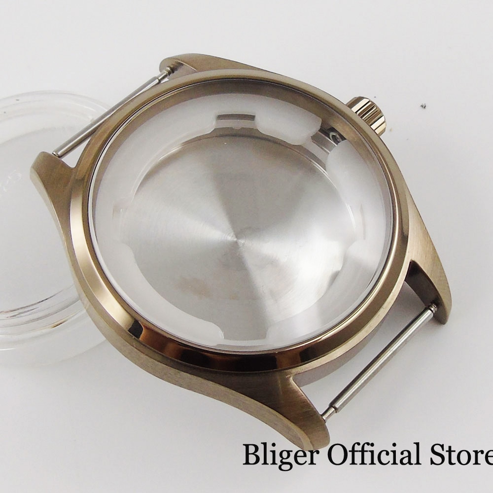 Bronzed Coated Automatic Watch Case Watch Dial Watch Needles fit NH35 NH35A Movement Solid Backcover