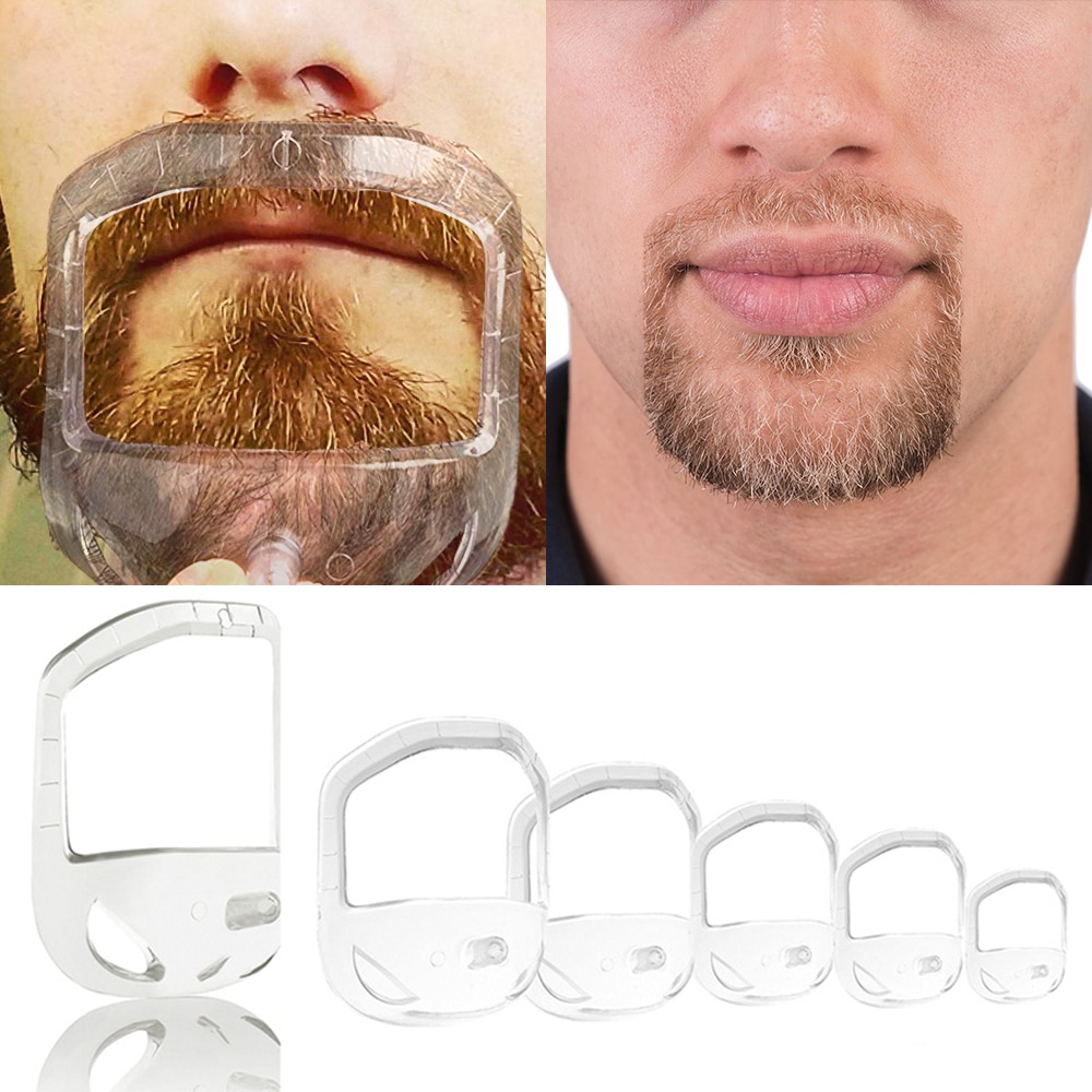 5Pcs/set Men Beard Styling Tool Men Beard Goatee Shaving Template Beard Shaving Face Care Modeling Grooming for Husband