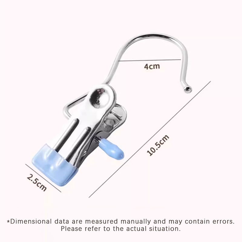 Pinzas para ropa de acero inoxidable, 10 Uds., pinzas para ropa, gancho, Clip para colgar ropa portátil, colgador organizador de ropa para armario