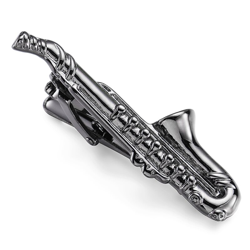 brass style airplane boat gold silvery tie clip men's business wedding tie clip