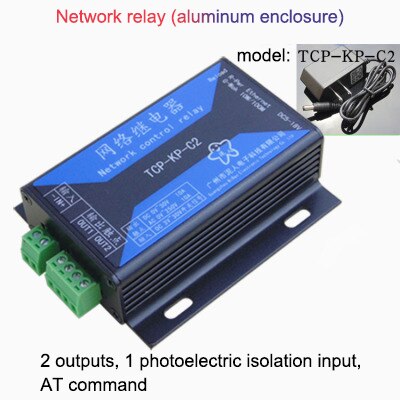 Ethernet network relay Remote switch 1 to 1 one switch controls multiple relay outputs networking control Switch controller: TCP-KP-C2