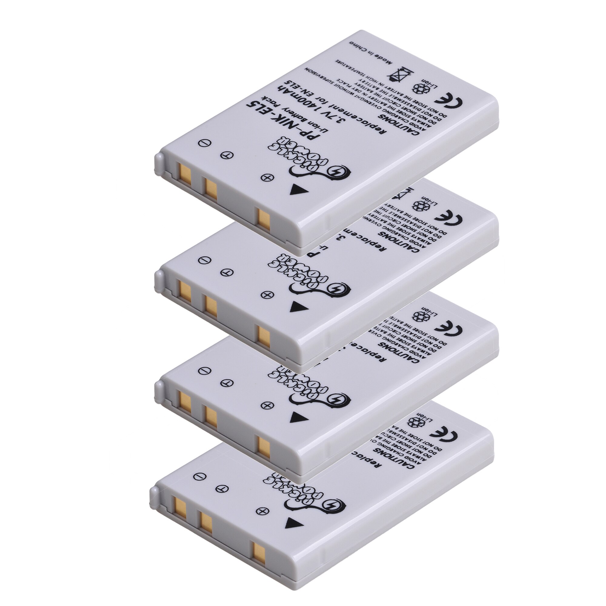 4 Pcs EN-EL5 ENEL5 Battery & LED Dual USB Charger for Nikon Coolpix P530 P520 P510 P100 P500 P5000 P5100 P6000 3700 4200 Camera.: 4 Battery
