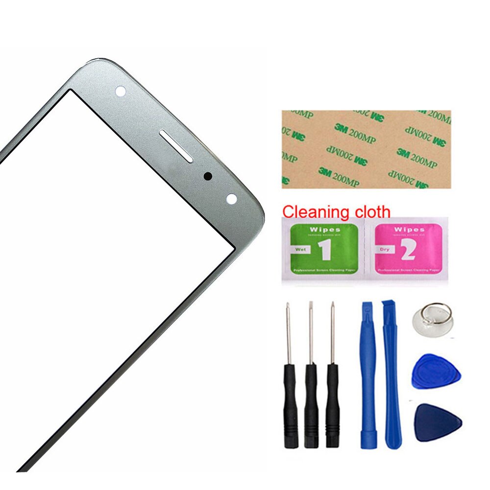 5.5'' X4 Mobile Touch Screen Outer Glass For Motorola Moto X4 XT1900 Front Glass Panel Replacement: Silver And Tools