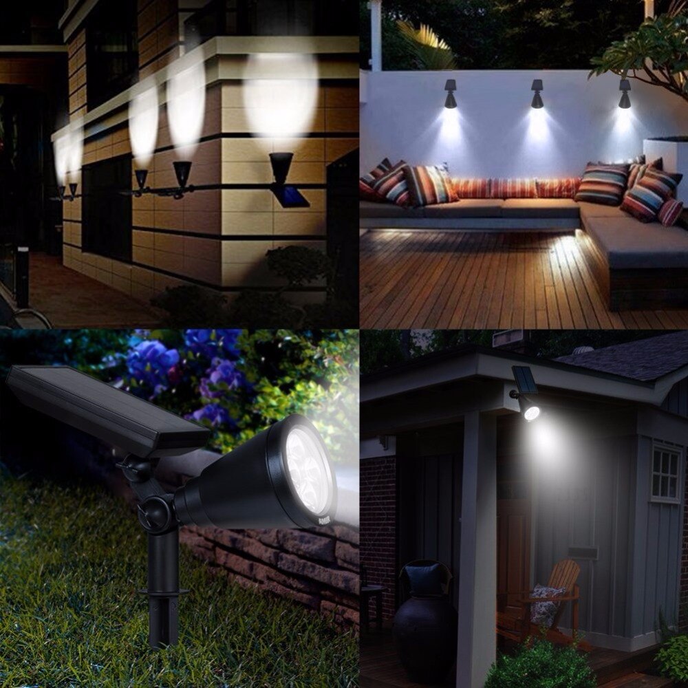 T-SUNRISE Solar Lamp Waterdicht IP65 Outdoor Tuin Gazon Lamp Landschap Wandlampen 4LED/7LED Diverse Kleuren Zonne-verlichting