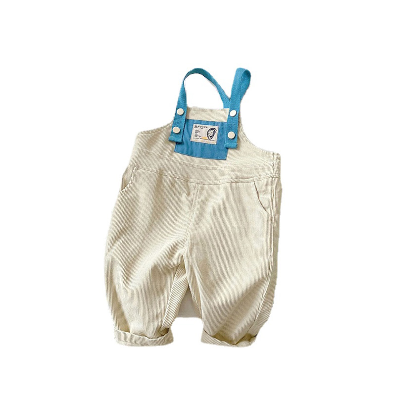 Pantalones de pana para niños y niñas, petos de , para primavera y otoño