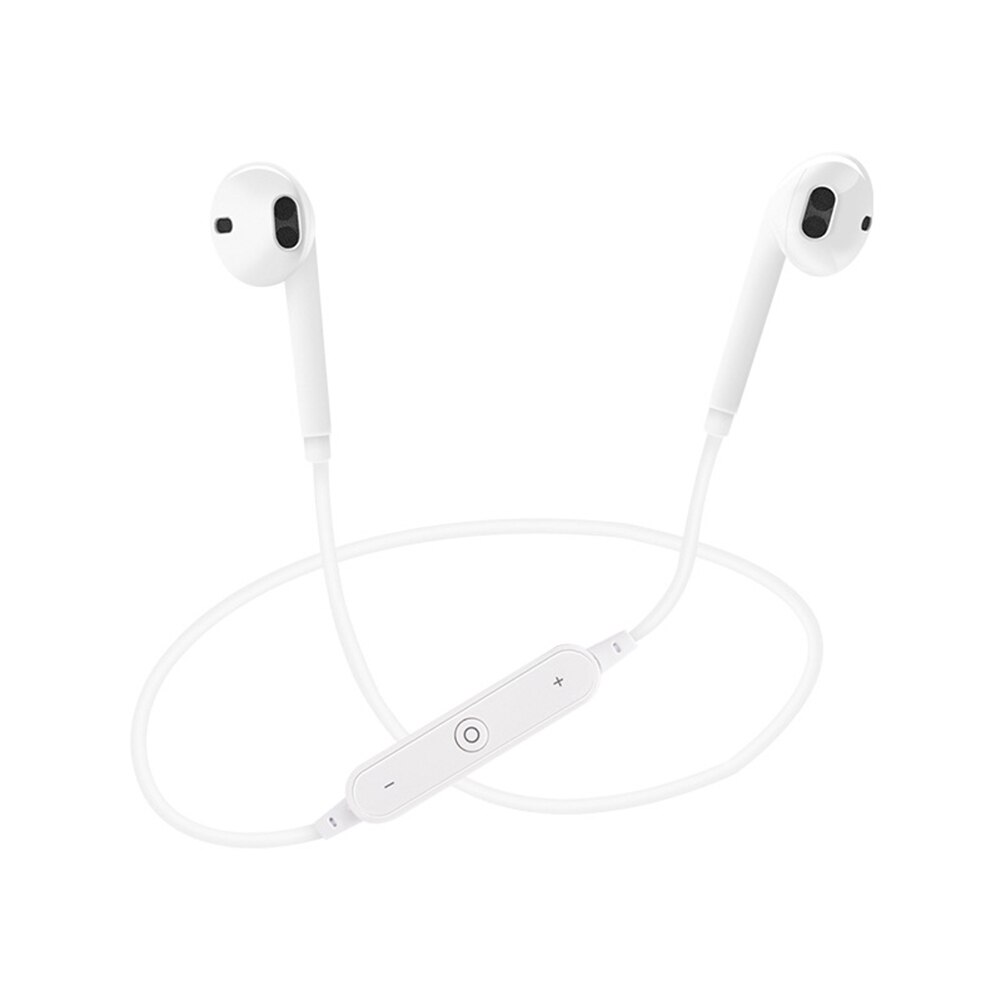 Neueste Drahtlose Bluetooth V5.0 Kopfhörer 3D Stereo Headset Halsband Sport Ohrhörer Bass in-ohr Kopfhörer Mit Mic Für Alle Telefon: Weiß