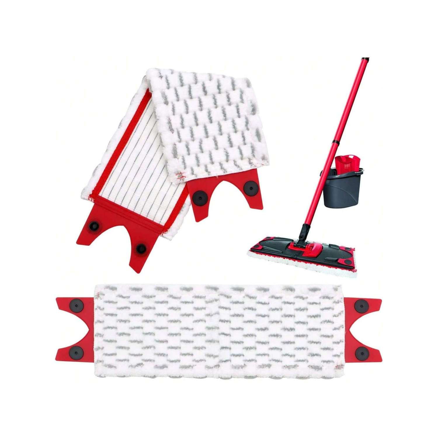 Mikrofibermoppdynor för vileda 1-2 spraymopp/ultramax/ultramax plus/easywring ultramax mopp, påfyllningshuvud, reservmoppdyna: Ljusgrå