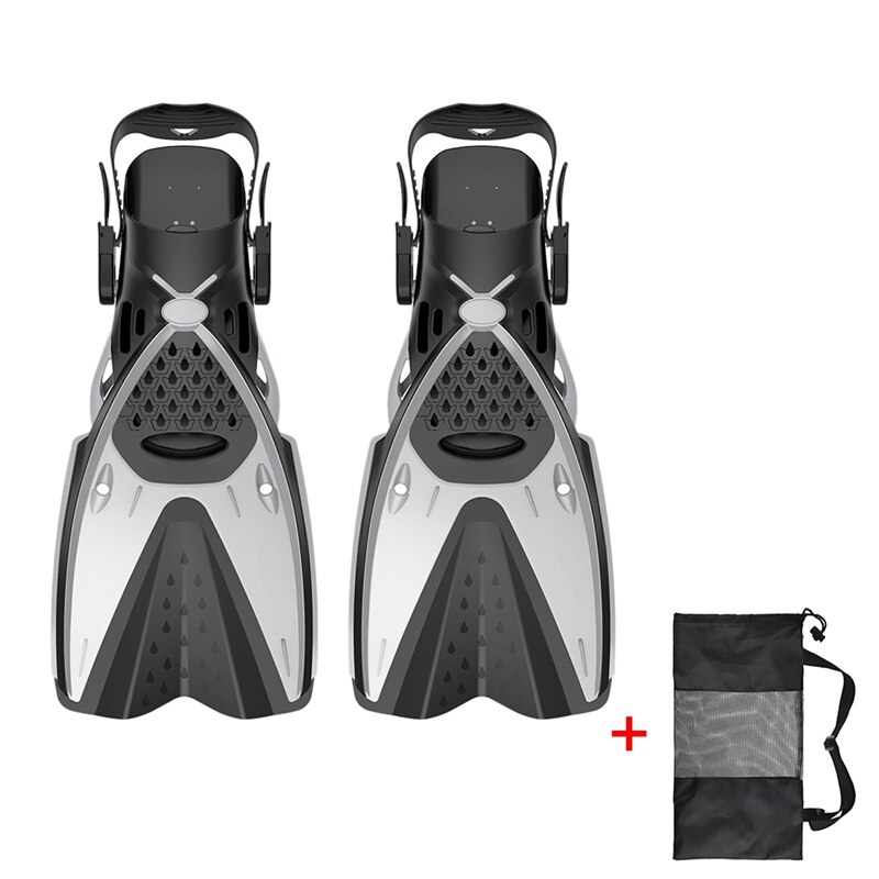 Simfenor vuxen justerbara bärbara flexibla simfötter skor fotkläder snorkling simning & dykning