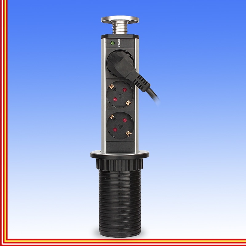 220v 3 Socket Retractable Wall Power Socket Universal Wall Outlet Eu Plug Electric Wall Charger Outlet Socket Prise Electrique