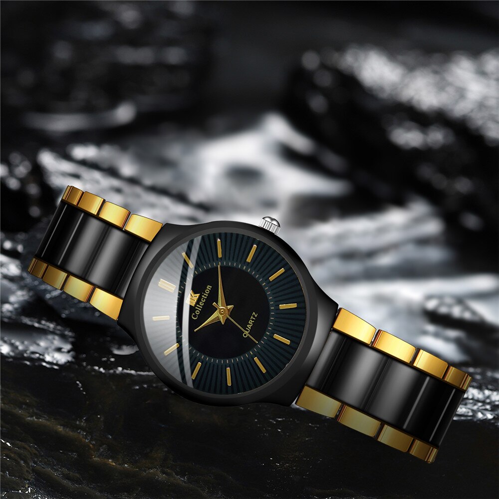 Zwart Roestvrij Stalen Band Vrouwen Horloges Dames Klok Quartz Horloges Zegarek Damski Reloj Mujer