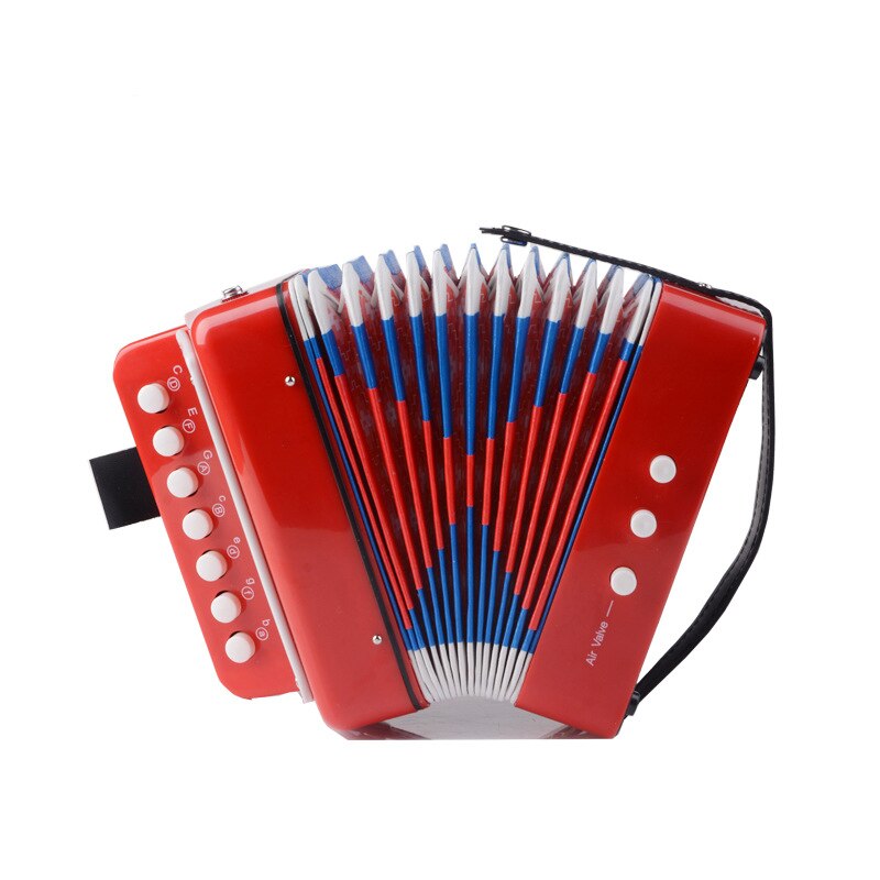 freundlicher freundlicher 7 Schlüssel 2 Bass Akkordeon 10 Farbe Pädagogisches Musical Instrument Rhythmus Band Spielzeug