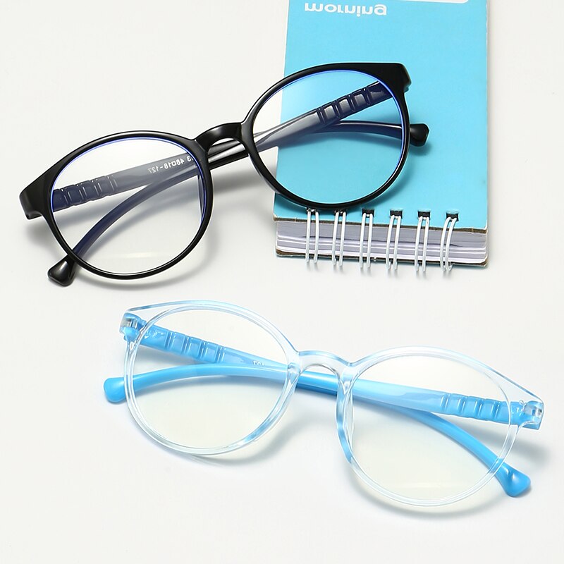 Lunettes de sécurité pour enfants, verres anti-lumière bleue, monture en Silicone, verres clairs, jeu vidéo, pour filles et garçons