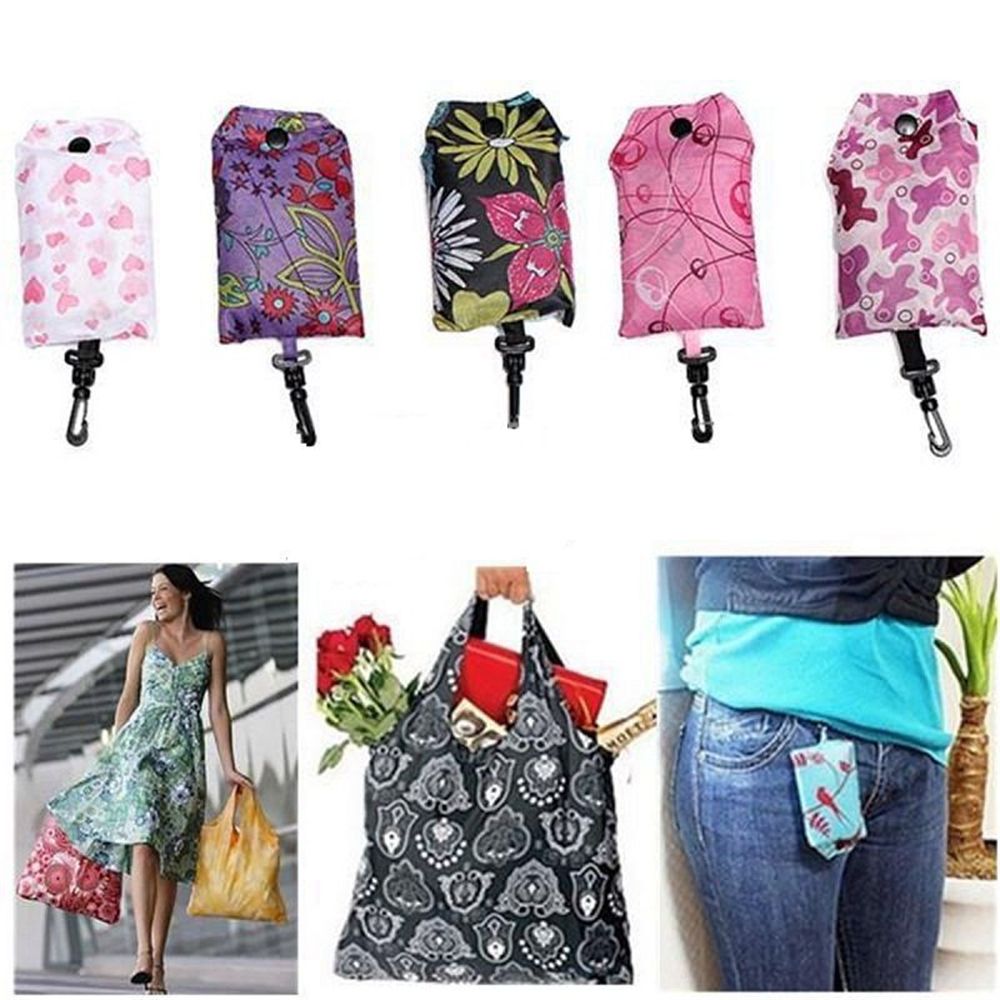 Foldable Handy Shopping Bag Reusable Tote Pouch Recycle Storage Handbags
