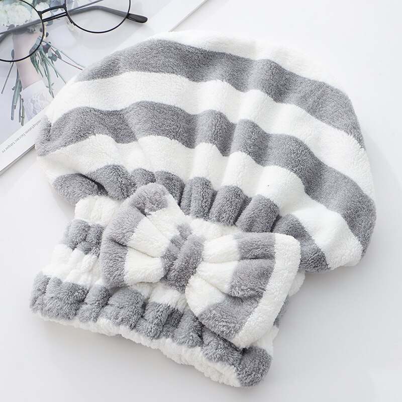 Waterabsorberende en drogende muts voor droog haar voor vrouwen, snel drogend haar, handdoek voor lang haar, verdikte shampoo, badmuts met tulband: Groente