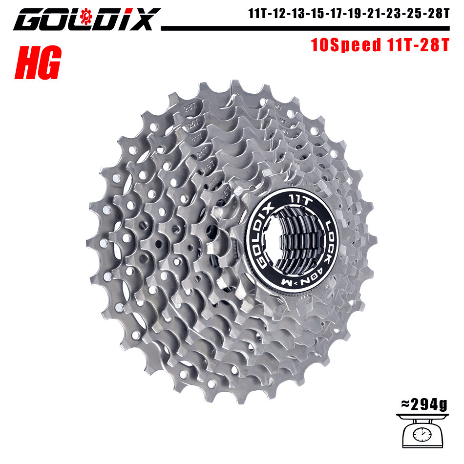 GOLDIX MTB/Road bike Cassette 11-25/28/32/34/36T bicycle freewheel 8/9/10/11/12 speed sprocket flywheel for Shimano SRAM: Orange