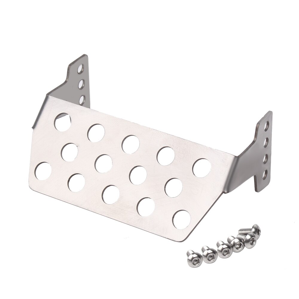 INJORA TRX4 Stainless Steel Chassis Armor Axle Protector Skid Plate for 1/10 RC Crawler TRAXXAS TRX-4: Rear Protector