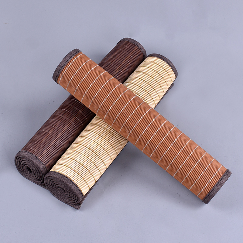 Naturlig bambu bordslöpare bordsunderlägg enfärgade teunderlägg bordsunderlägg värmedyna hem tehus café restaurang dekoration