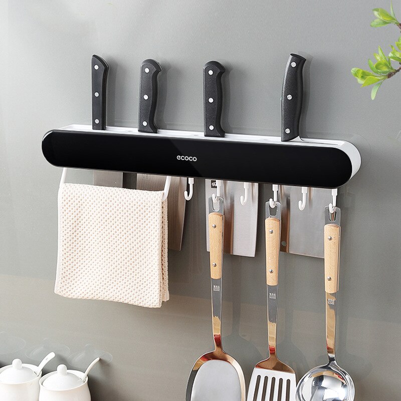 Multifunctional wall-mounted kitchen knife holder knife chopsticks cage integrated shelf kitchen knife storage rack