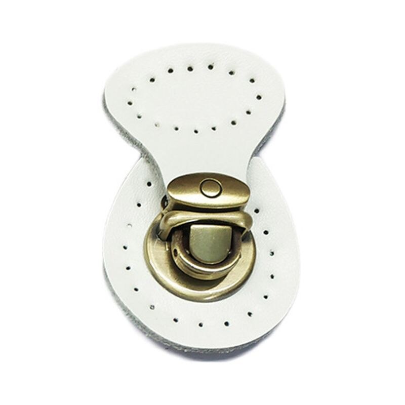 Artificial Leather Magnetic Button Lock Bag Snap Closure Buckle Clasp Fastener Replacement DIY Handbag Purse Sewing Accessories: White