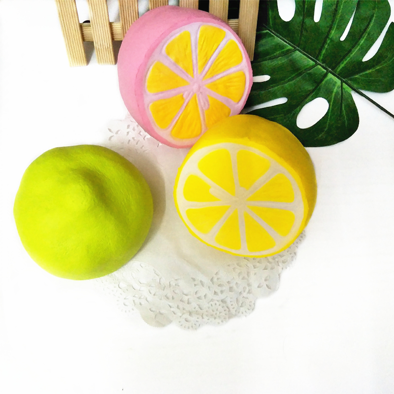 Squishy Antistress Fruit Lemon Squish Langzaam Stijgende Zachte Geurende Toy Collection Simulatie Squeeze Stress Reliever Speelgoed