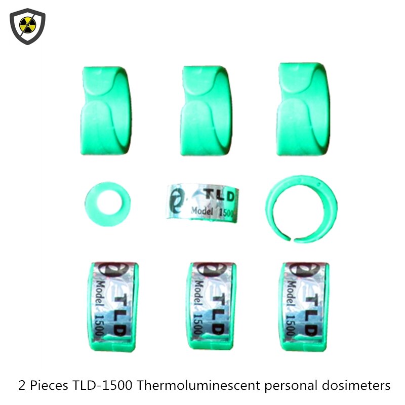 Dosimètres de type anneau thermoluminescent TLD-1500, injection radiopharmaceutique, pour médecine nucléaire, dosimètre de radiation, 2 pièces