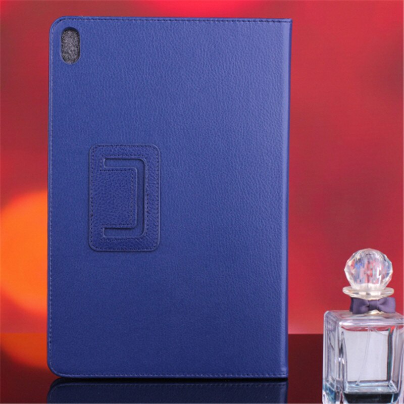 Case Voor Lenovo Idee Tab A10-70 A7600 A7600h A7600f Flio Pu Lederen Stand Houder Tablet Cover Voor A7600 A10-80h 10.1 inch: Marineblauw