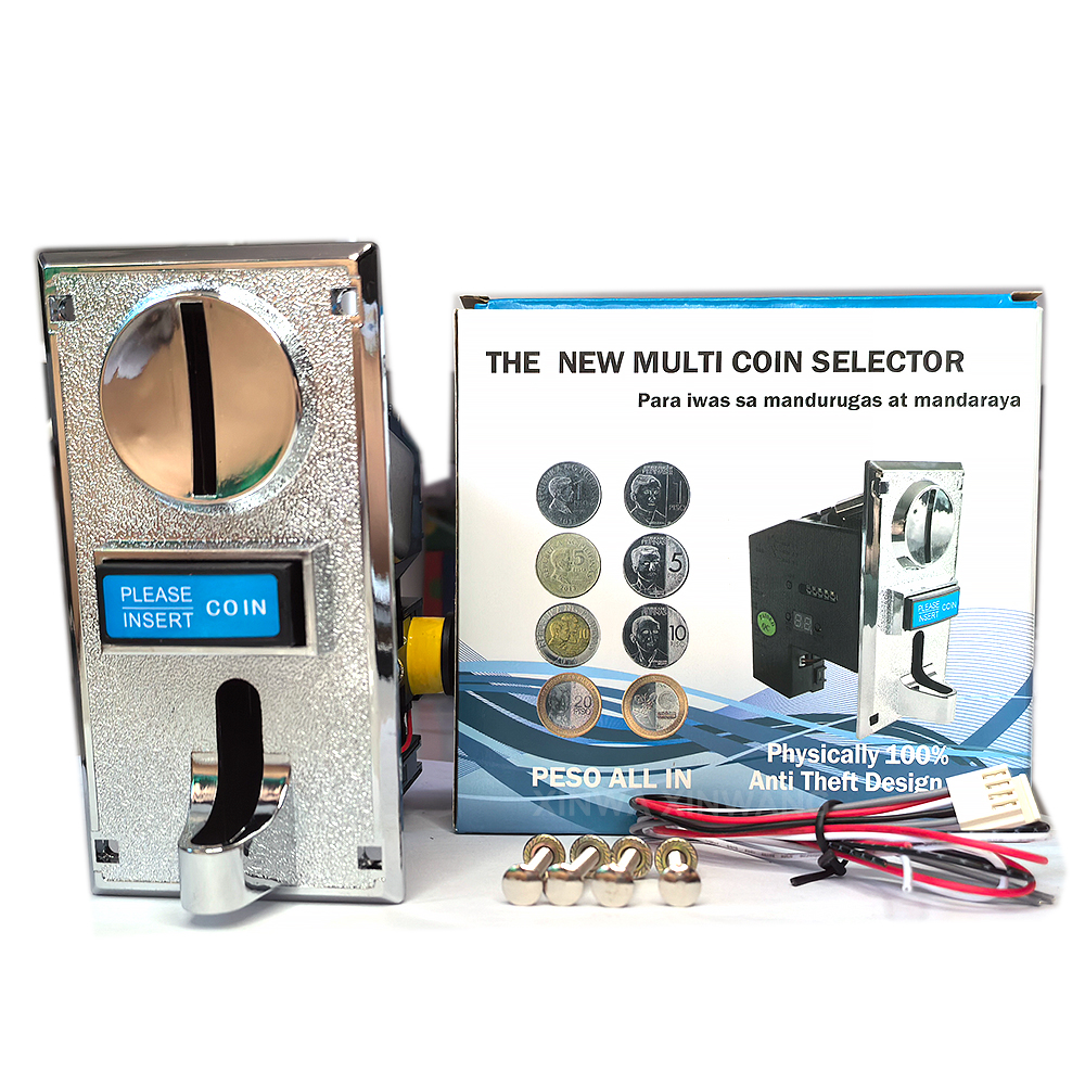 Multi-møntacceptor spil toknes mekanisme slto automat flipperspil dele med 4 -bens kabel til claw crane neo geo arkade: Default Title