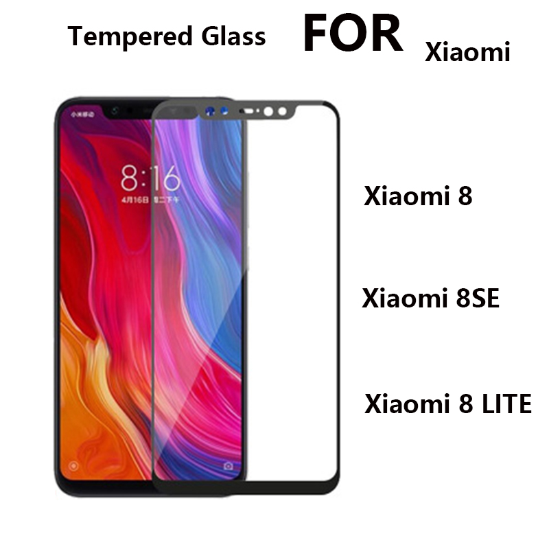 Full Glue Cover 9H Glass For Xiaomi MI 8 SE Lite Pro Tempered Glass Screen Protector For Xiaomi MI8 Mi 8SE 8lite 8pro Film Glass