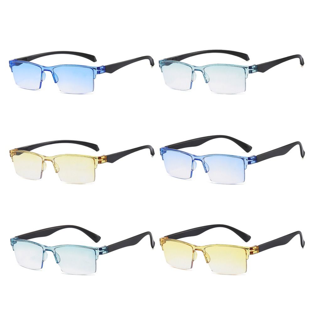 Gafas de lectura con Zoom automático para hombre y mujer, lentes de lectura inteligentes con Anti rayos azules, autoenfoque, potencia, Media llanta, para ordenador