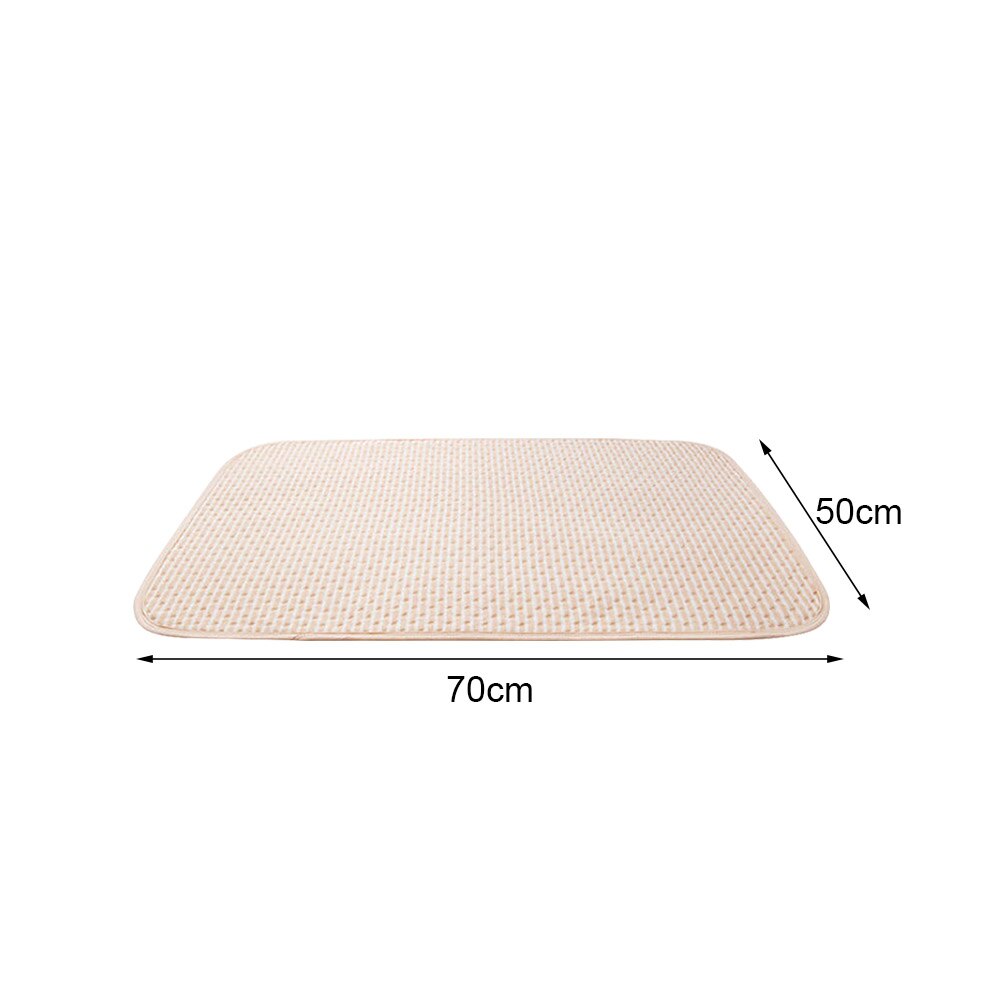 Cambiador de algodón + EVA impermeable para bebé, cambiador de ropa de cama, almohadilla de orina impermeable para recién nacido: M  50x70CM
