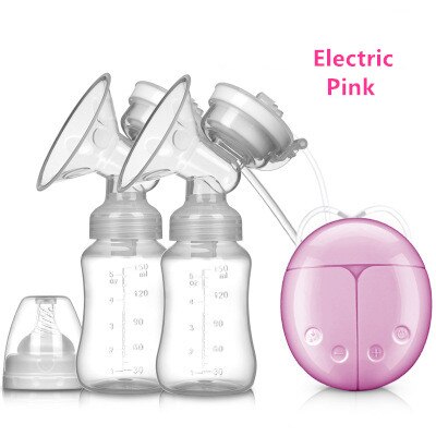 Manual electric breast pump breast pump milker suction power automatic massage postpartum lactator: Gray