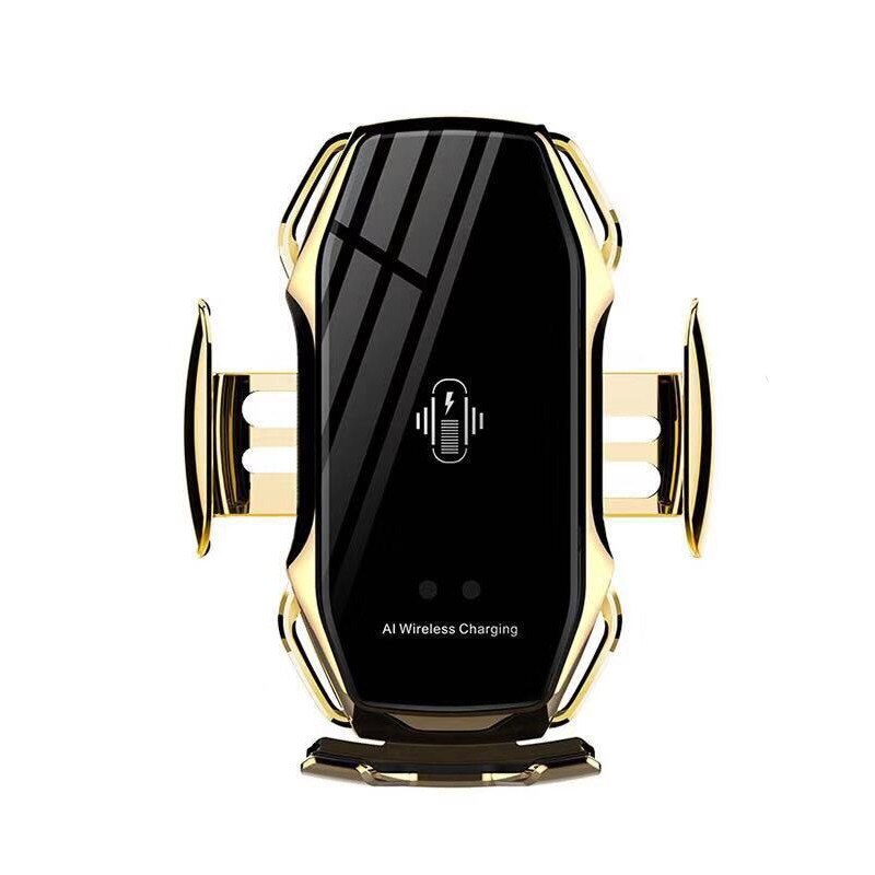 Cargador de coche inalámbrico A5 de 10W, soporte de teléfono de carga rápida con sujeción automática para iPhone 11, Huawei y Samsung