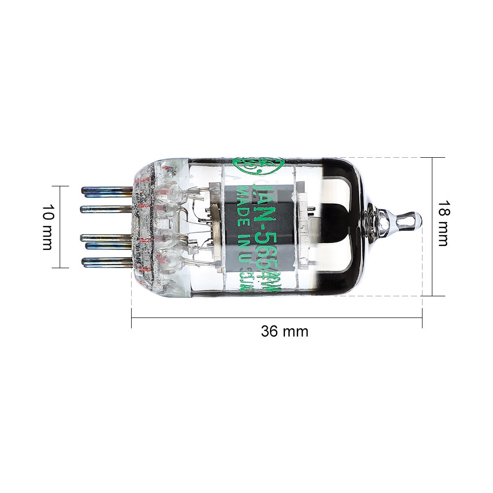 Aiyima 2Pcs Ge 5654W Vacuüm Buis Klep Vacuüm Elektronische Buis Upgrade Voor 6J1 6m1 6AK5 6J1P EF95 Pairing versterker Audio