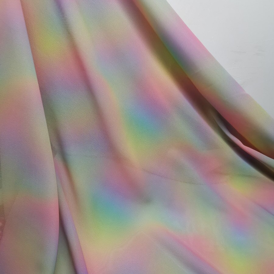 Dancing Dress Fabric 75D Dropping Dress Cosplay Fbric Weave Ombre Chiffon Material