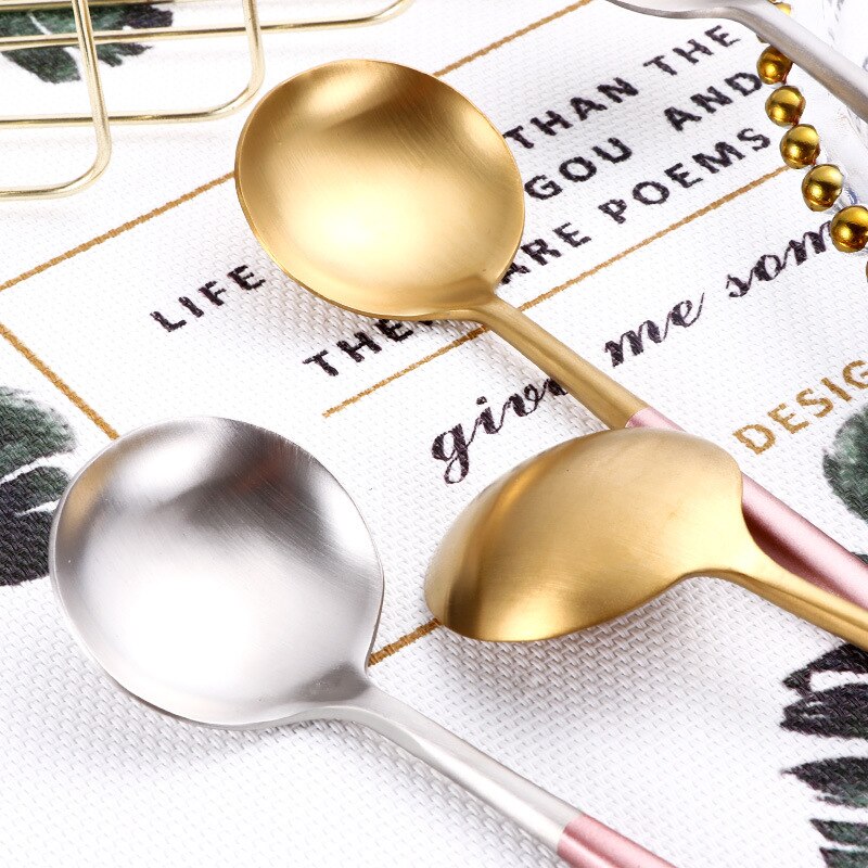 Bestekset zwart goud vork lepel messenset roestvrij staal servies reisserviesset voor bruiloft