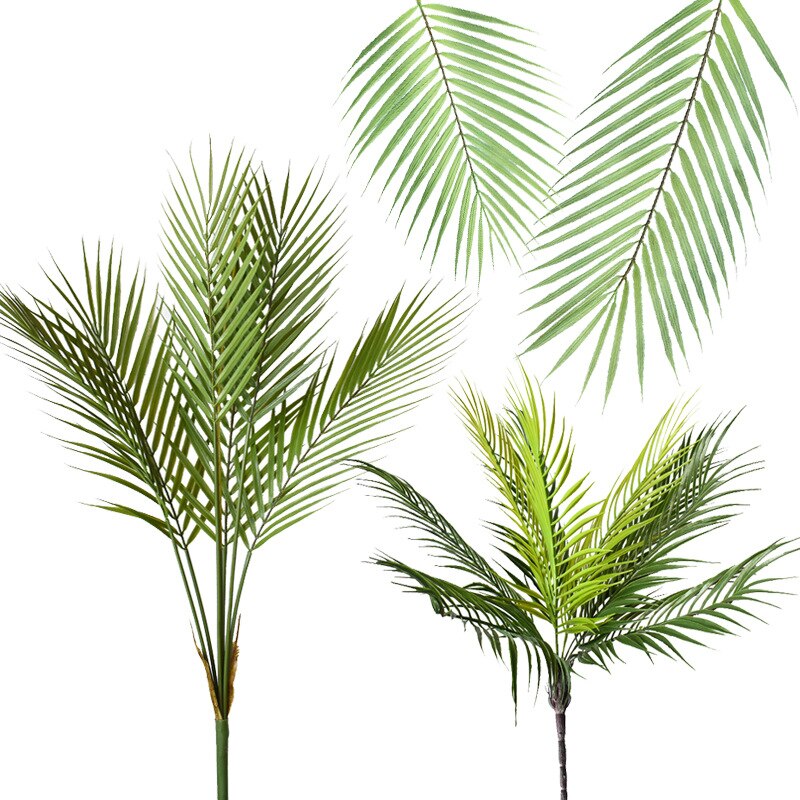 Kunstig bregne planter plast tropisk palme løv gren hjem hage dekorasjon fotografering bryllup dekor blå blader