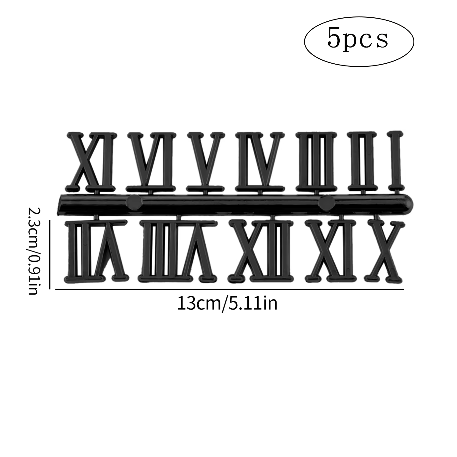 Clock Numerals Arabic Roman Number Restore Clock Numerals Accessories DIY Epoxy Resin Clock Molds Accessories: Gold