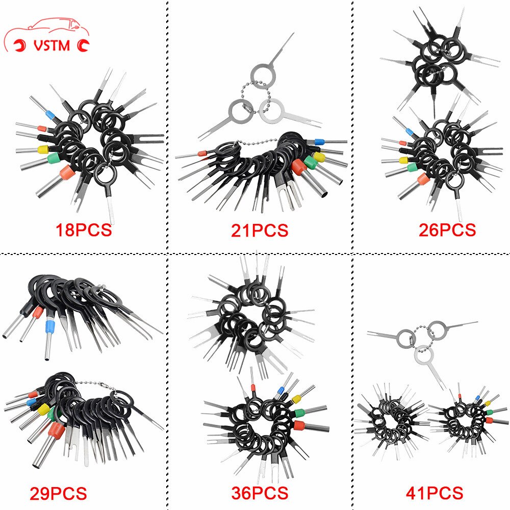Car Terminal Removal Tool Electrical Wiring Crimp Connector Pin Extractor Kit Automobiles Terminal Repair Terminals Removal Tool