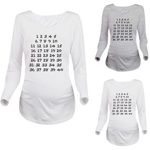 Halloween à manches longues maternité enceinte impression numérique hauts chemise de grossesse Blouse de maternité vêtements de maternité Ropa maternel