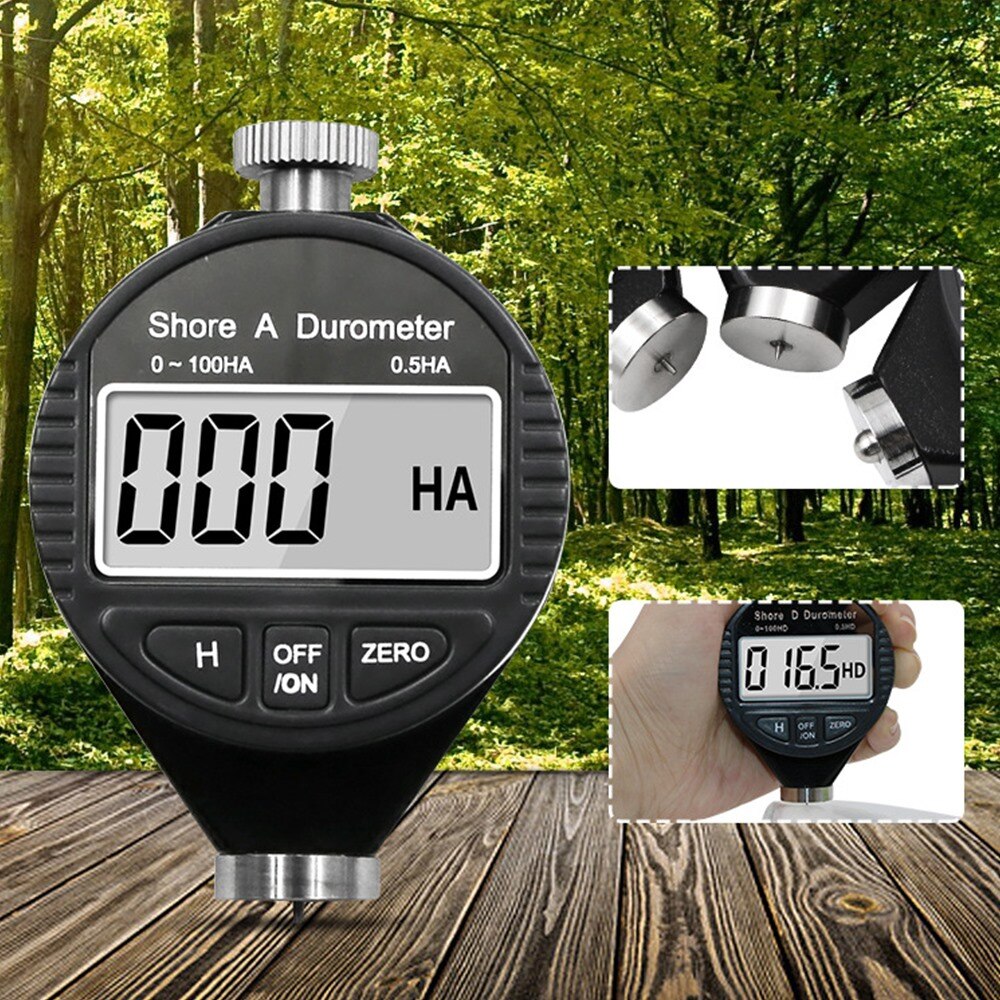 Testeur de dureté duromètre de dureté numérique Shore 0-100 compteur de dureté A/C/D pour mesurer la multi-résine en caoutchouc de cuir en plastique