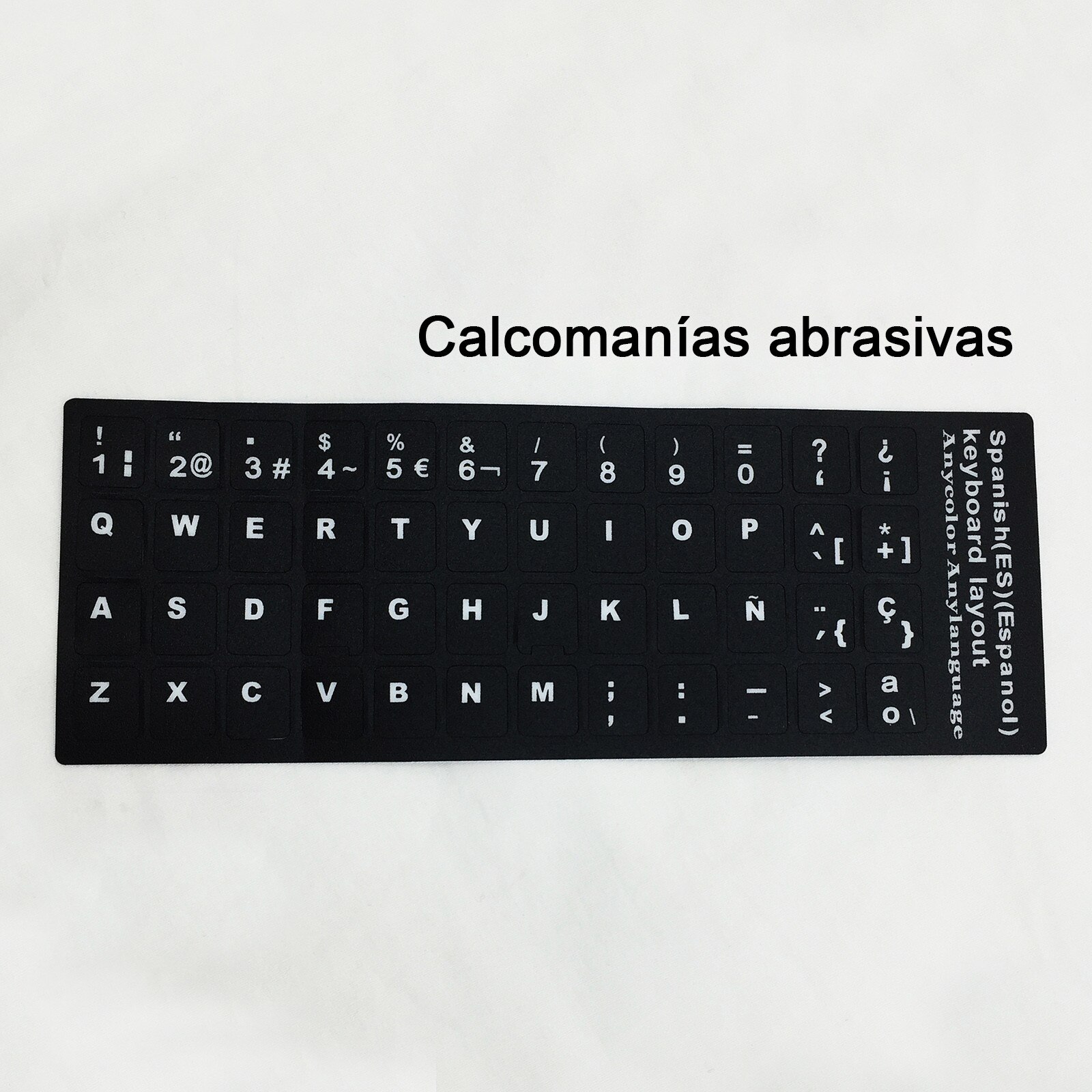 3PCS Notebook Keyboard Stickers Russian French English Arabic Spanish Portuguese Hebrew Keyboard Stickers Letter Alphabet Layout: H