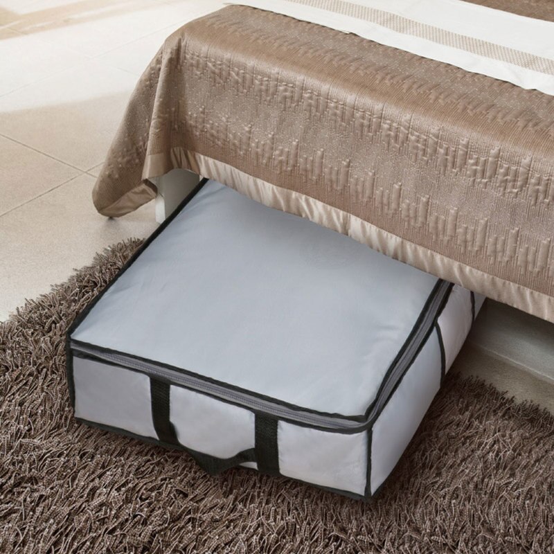 2Pcs Non-Woven Underbed Storage Cabinet Organizer Family Save Space Organizador Under Bed Closet Storage Box Clothes Quilt Bag