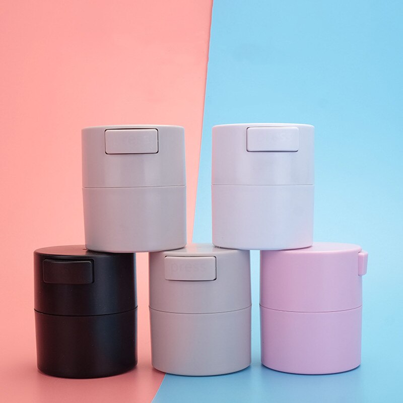 Matte Mode Wimper Lijm Opslagtank Container Adhesive Stand Activated Carbon Verzegeld Opslag Jar Maken Prive Logo