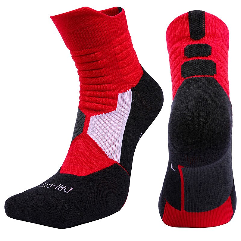 Unisex Professionale Deodorante Mid-tubo di Sport di Pallacanestro di Calzini E Calzettoni Calze E Autoreggenti Compressione Asciugamano di Cotone Da Uomo di Fondo di Ciclismo Calzini e Calzettoni: Black / XXL 46-48US10.5-11.5