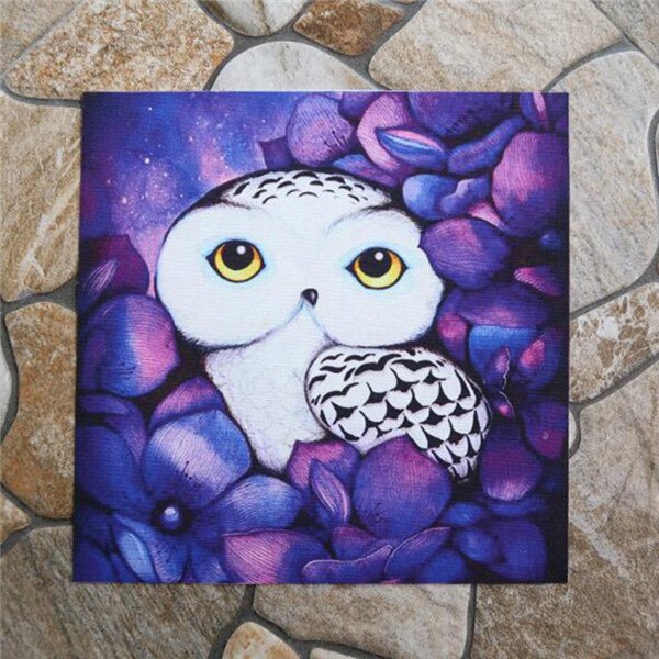 20*20cm Lovely Owl Pattern Patchwork Cotton Fabric Scrapbooking Cloth For Handmade: FA190001-7