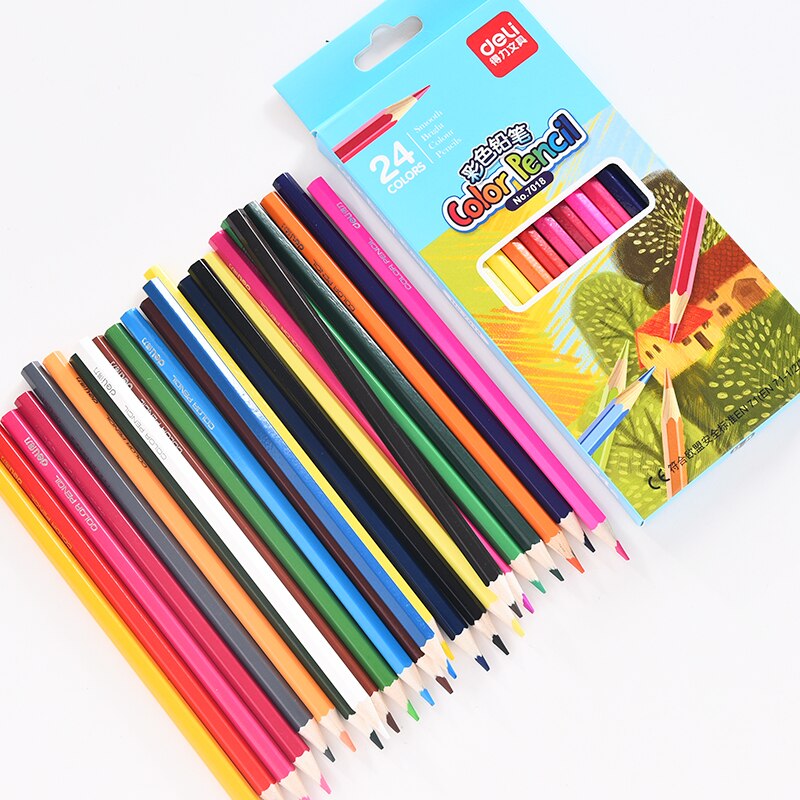 Children color lead painting pencil set Cute Cartoon students graffiti drawing learning stationery School Supply