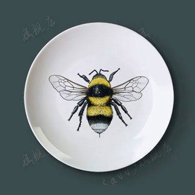 Vivid Insect Serie Art 8 Inch Keramische Muur Opknoping Decoratieve Plaat Voor Home Decor: 6 / 8 inch