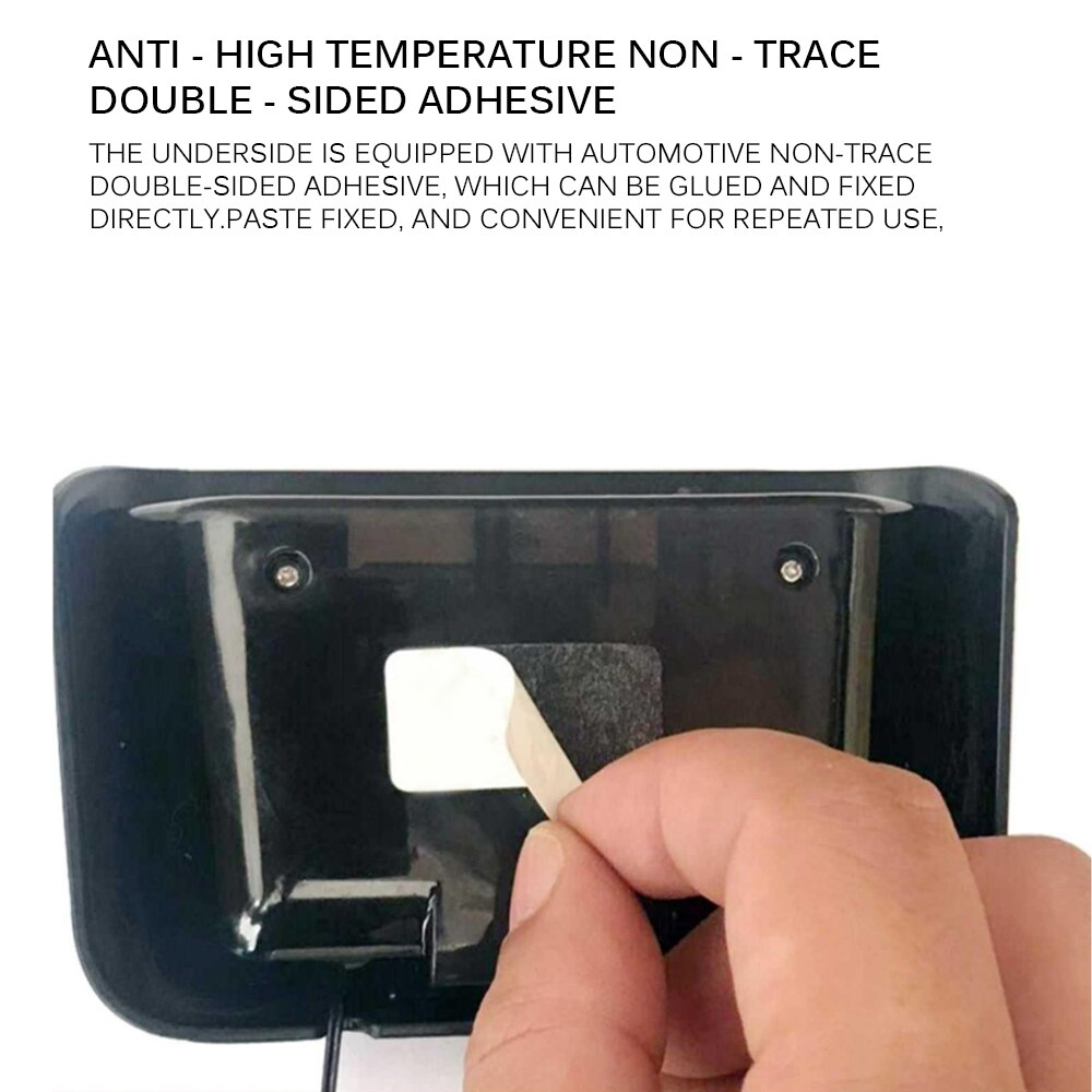 TIOODRE Automotive Digital Clock With Backlight Solar Luminous Display 24-Hour Solar Electronic Clock High Temperature Resistant